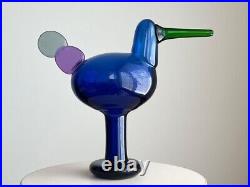 Iittala Birds by Toikka Kiikkuri Ultramarine Blue Oiva Design Limited Ed. USED