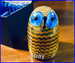 Iittala Birds by Toikka Little Barn Owl by Oiva Toikka Leadless Glass Japan Mint