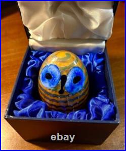 Iittala Birds by Toikka Little Barn Owl by Oiva Toikka Leadless Glass Japan Mint