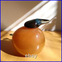 Iittala Birds by Toikka Mountain bird Apricot x Sea Blue Signed O. Toikka Iittala Birds by Toikka Mountain bird Apricot x Sea Blue Signed O. Toikka