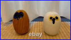 Iittala Birds by Toikka Nickname for grilled onigiri Owl Yellow Set of 2 Scope