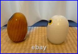 Iittala Birds by Toikka Nickname for grilled onigiri Owl Yellow Set of 2 Scope