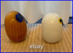 Iittala Birds by Toikka Nickname for grilled onigiri Owl Yellow Set of 2 Scope