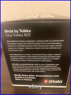 Iittala Birds by Toikka Owlet unleaded glass Made in Finland With Box