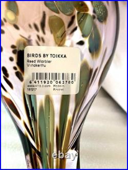 Iittala Birds by Toikka Reed Warbler OIVA TOIKKA W19.5×D9.3×H13cm Pink Luster