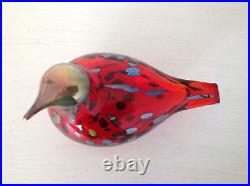 Iittala Birds by Toikka Rubiinilintu / Ruby Bird Handblown Red Crystal NEW