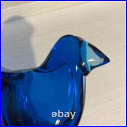 Iittala Birds by Toikka Sieppo Glass Figurine Turquoise Blue Oiva Toikka Boxed