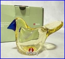 Iittala Birds by Toikka Sieppo Lemon Blue Oiva Toikka JAPAN USED