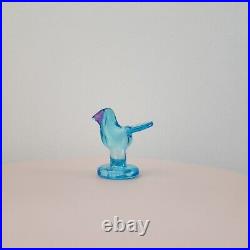 Iittala Birds by Toikka Sieppo with legs Sky Blue Amethyst