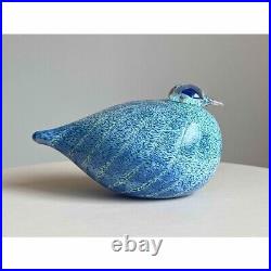 Iittala Birds by Toikka oiva toikka Masa Yards 1995 Blue Vintage 15 × 9.5 × 9 cm