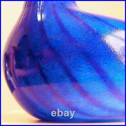 Iittala Finland 75th Anniv. Limited Figurine Glass Art Bird Blue Oiva 31 cm
