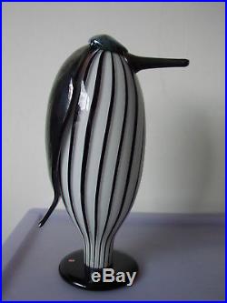 Iittala Finland Art Glass Butler/Hovimestari Bird By Oiva Toikka 1063/2000