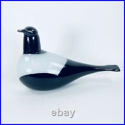 Iittala Finland Art Glass Magpie Bird Oiva Toikka Rare Modernist Sculpture 10
