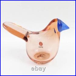 Iittala Finland OIVA TOIKKA Sieppo Salmon pink CATCHER BIRDS BY TOIKKA Iittala Finland OIVA TOIKKA Sieppo Salmon pink CATCHER BIRDS BY TOIKKA