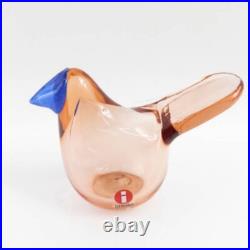 Iittala Finland OIVA TOIKKA Sieppo Salmon pink CATCHER BIRDS BY TOIKKA Iittala Finland OIVA TOIKKA Sieppo Salmon pink CATCHER BIRDS BY TOIKKA