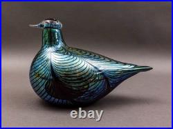 Iittala Finland Oiva Toikka Nuutajarvi Iridescent Glass Fasaani Pheasant Bird 9