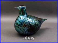 Iittala Finland Oiva Toikka Nuutajarvi Iridescent Glass Fasaani Pheasant Bird 9