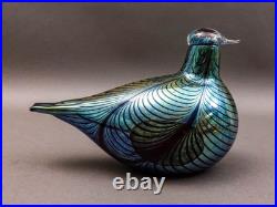 Iittala Finland Oiva Toikka Nuutajarvi Iridescent Glass Fasaani Pheasant Bird 9