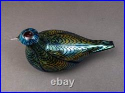 Iittala Finland Oiva Toikka Nuutajarvi Iridescent Glass Fasaani Pheasant Bird 9