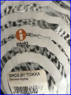 Iittala, Finland glass bird by Toikka Sovinnon Kyyhky-white mediator dove