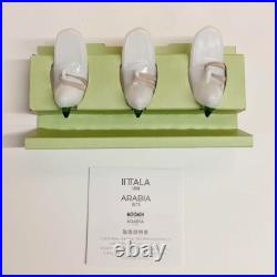 Iittala Glass Bird Ornament White 3 Set Oiva Toikka
