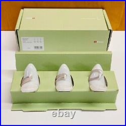 Iittala Glass Bird Ornament White 3 Set Oiva Toikka JAPAN NEW