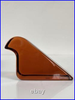 Iittala Minapelhonen Glass Bird Seville Orange Ornament Interior