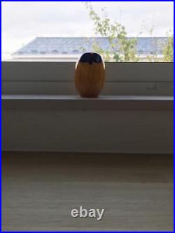 Iittala Northern Birds Yellow Owl Oiba Toikka Glass Finland Figurine Box