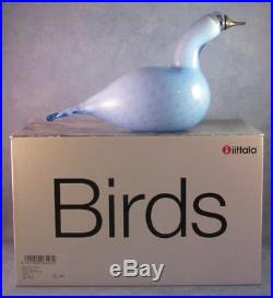 Iittala OIVA TOIKKA, Art Glass Bird, Light Blue Grebe, Limited Edition, NIB