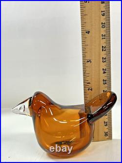 Iittala OIVA TOIKKA, Art Glass Bird, Sieppo, Flycatcher, Excellent Condition Iittala OIVA TOIKKA, Art Glass Bird, Sieppo, Flycatcher, Excellent Condition