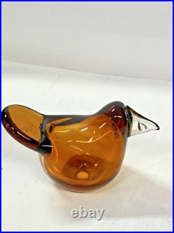 Iittala OIVA TOIKKA, Art Glass Bird, Sieppo, Flycatcher, Excellent Condition Iittala OIVA TOIKKA, Art Glass Bird, Sieppo, Flycatcher, Excellent Condition