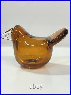 Iittala OIVA TOIKKA, Art Glass Bird, Sieppo, Flycatcher, Excellent Condition Iittala OIVA TOIKKA, Art Glass Bird, Sieppo, Flycatcher, Excellent Condition