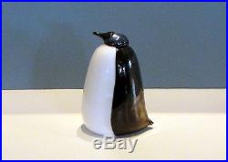 Iittala OIVA TOIKKA Art Glass Bird - Tubbergen Penguin - Rare, LIMITED
