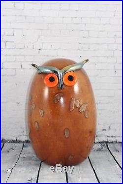 Iittala OIVA TOIKKA Art Glass Bird UHU owl NIB