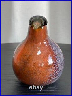Iittala Oiva Toikka Annual bird American Robin 2014 Made in Finland from Japan
