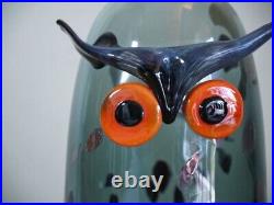 Iittala Oiva Toikka Art Glass Bird Long Eared Owl 2015 with Original Box