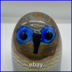 Iittala Oiva Toikka Art Glass Bird Owl Figurine Finland Handcrafted No Box Used Iittala Oiva Toikka Art Glass Bird Owl Figurine Finland Handcrafted No Box Used