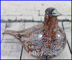 Iittala Oiva Toikka Art Glass bird, KORPIKIIRUNA, VERY RARE
