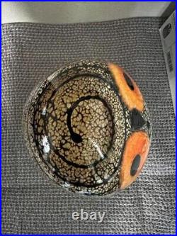 Iittala Oiva Toikka Barn Owl parent Scope Figurine Glass Art USED from Japan