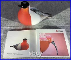 Iittala Oiva Toikka Bird Birds 1994 Bullfinch 150 x 80mm NEW Box packing
