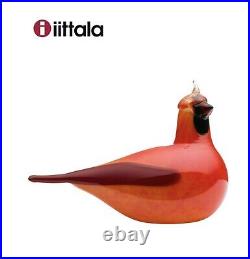Iittala Oiva Toikka Bird Birds 2004 Red Cardinal 135x 200mm NEW Box packing