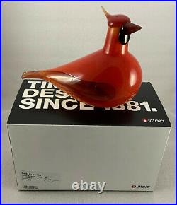 Iittala Oiva Toikka Bird Birds 2004 Red Cardinal 135x 200mm NEW Box packing