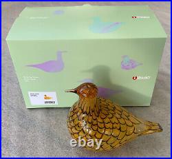 Iittala Oiva Toikka Bird Birds 2006 Summer Grouse 150 x 110 mm NEW Gift Box