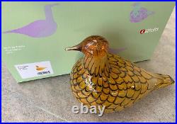 Iittala Oiva Toikka Bird Birds 2006 Summer Grouse 150 x 110 mm NEW Gift Box