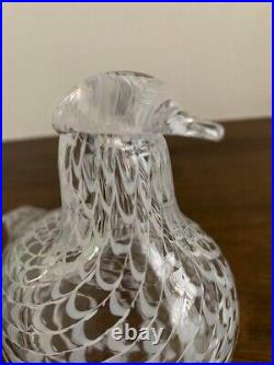 Iittala Oiva Toikka Bird Mediator Dove Art Glass Made in Finland