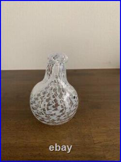 Iittala Oiva Toikka Bird Mediator Dove Art Glass Made in Finland