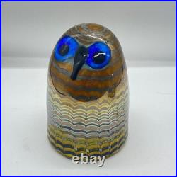 Iittala Oiva Toikka Bird Owl Glass Figurine Iittala Oiva Toikka Bird Owl Glass Figurine