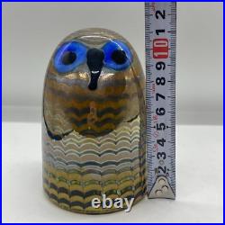 Iittala Oiva Toikka Bird Owl Glass Figurine Iittala Oiva Toikka Bird Owl Glass Figurine