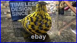 Iittala Oiva Toikka Collection Glass Bird Yellow Grouse