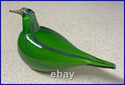 Iittala Oiva Toikka Glass Bird Green Rare Bird